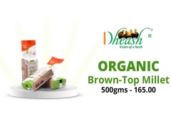 brown top millet - organic
