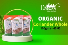 coriander whole - organic